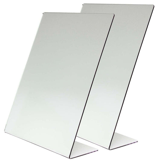 One-Sided Self-Portrait Mirror, 8-1/2" x 11", Pack of 2 - Loomini