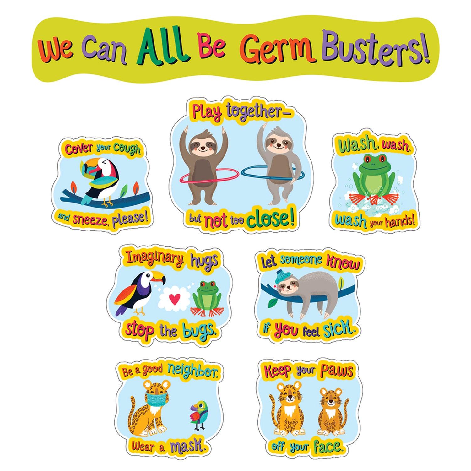 One World Germ Busters Bulletin Board Set - Loomini
