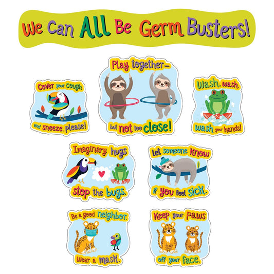 One World Germ Busters Bulletin Board Set - Loomini