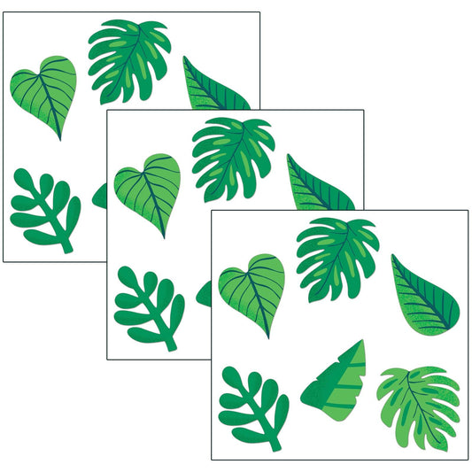 One World Tropical Leaves Cut-Outs, 36 Per Pack, 3 Packs - Loomini