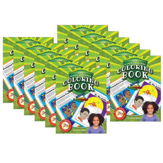 Our Black Heritage Coloring Book, Pack of 12 - Loomini