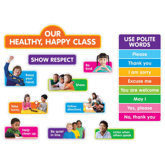 Our Healthy, Happy Class Bulletin Board Set - Loomini