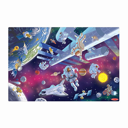 Outer Space Glow in the Dark Floor Puzzle - Loomini