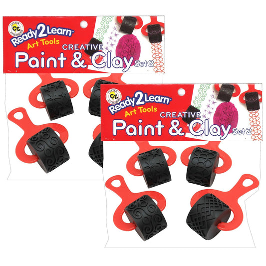 Paint and Clay Explorers - Set 2 - 4 Per Set - 2 Sets - Loomini