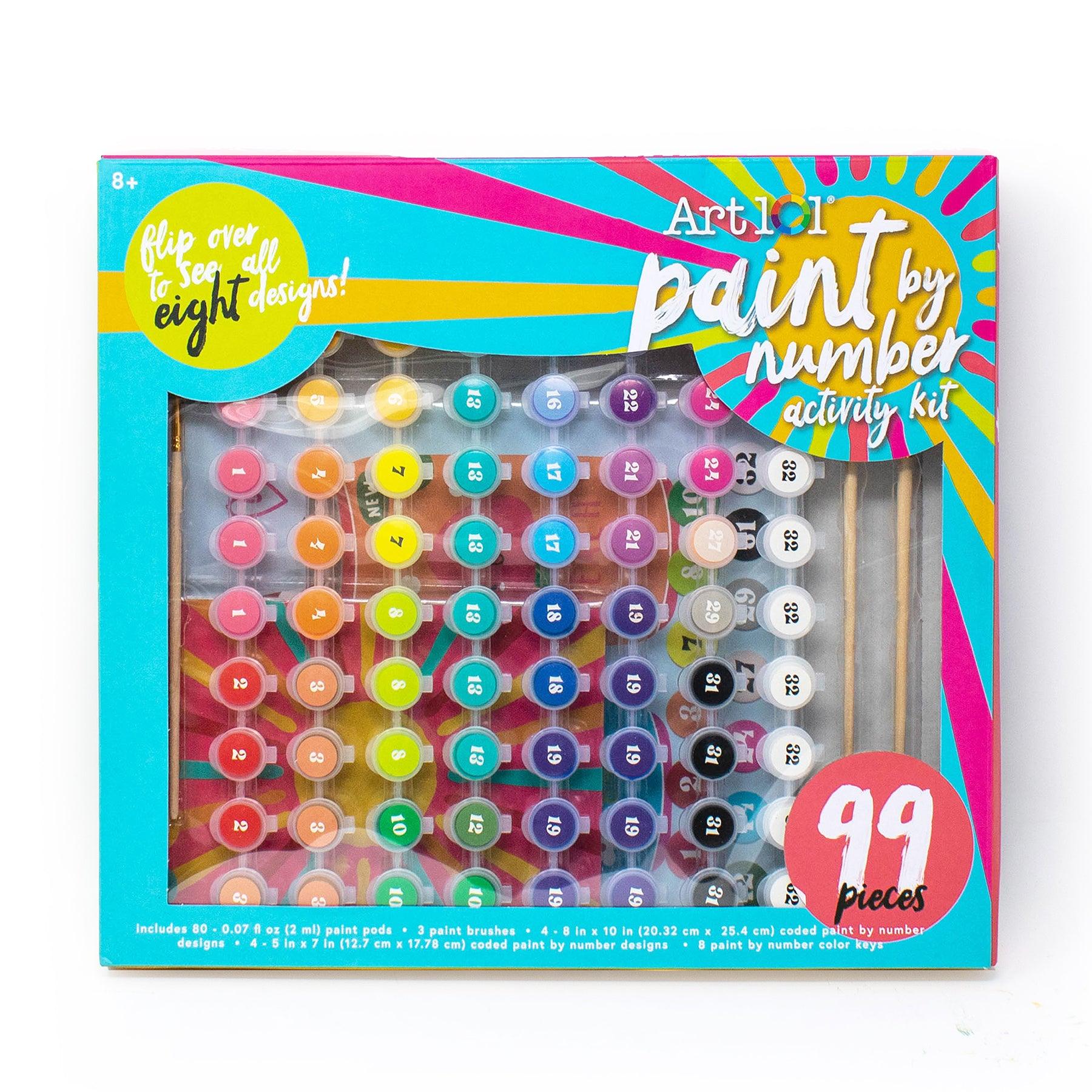 Paint by Number 99-Piece Activity Kit - Loomini