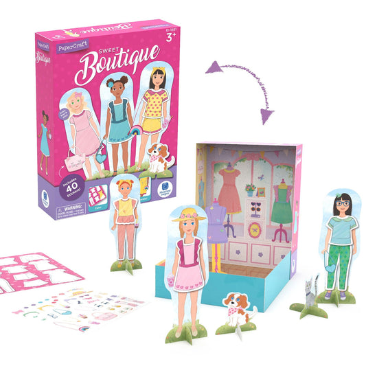 PaperCraft Sweet Boutique Paper Dolls - Loomini