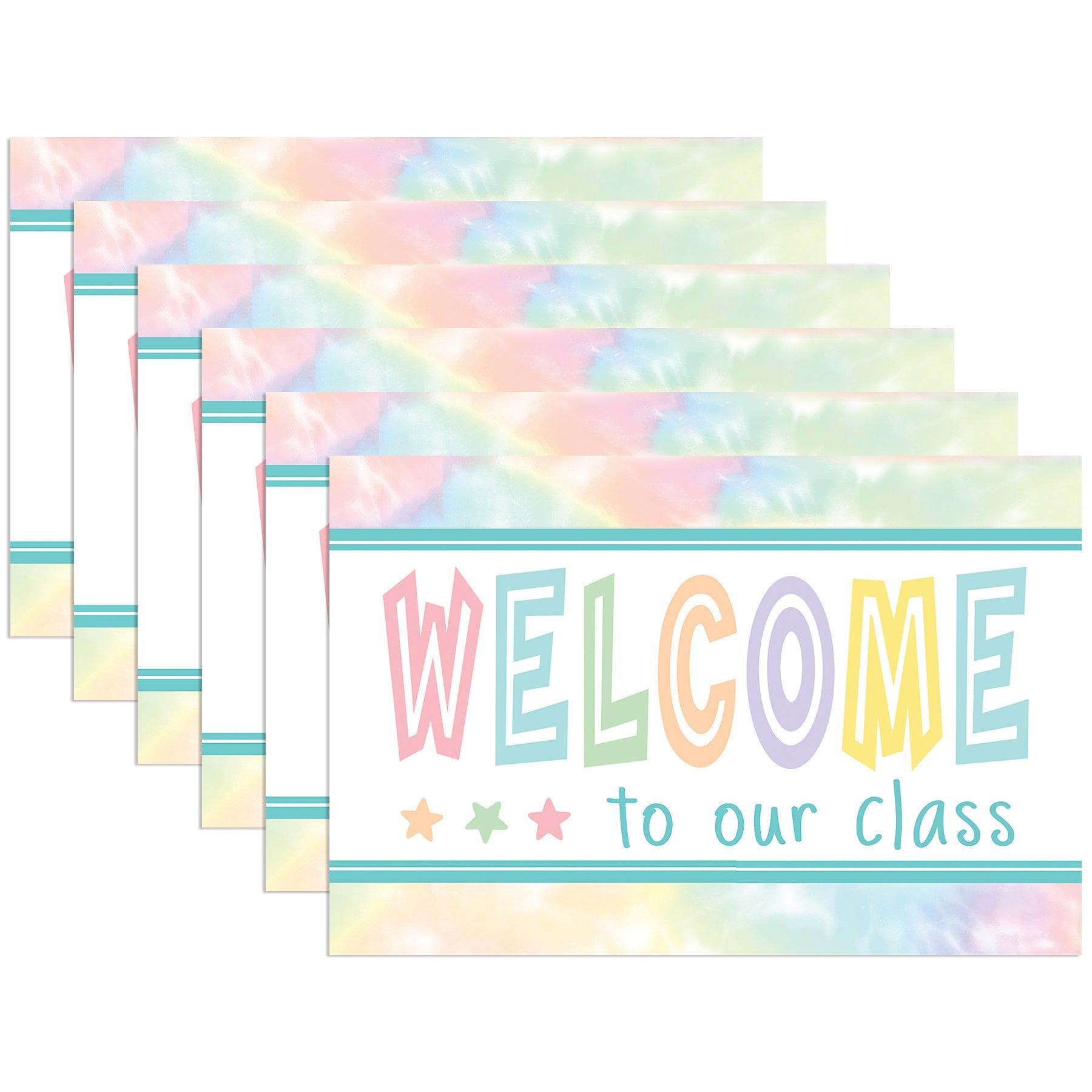 Pastel Pop Welcome Postcards, 30 Per Pack, 6 Packs - Loomini