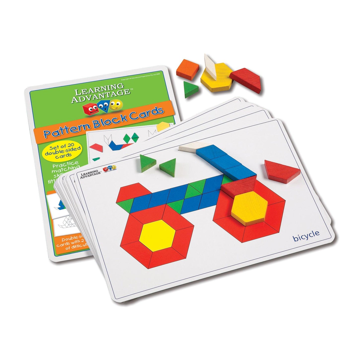 Pattern Block Cards - Set of 20 - Loomini