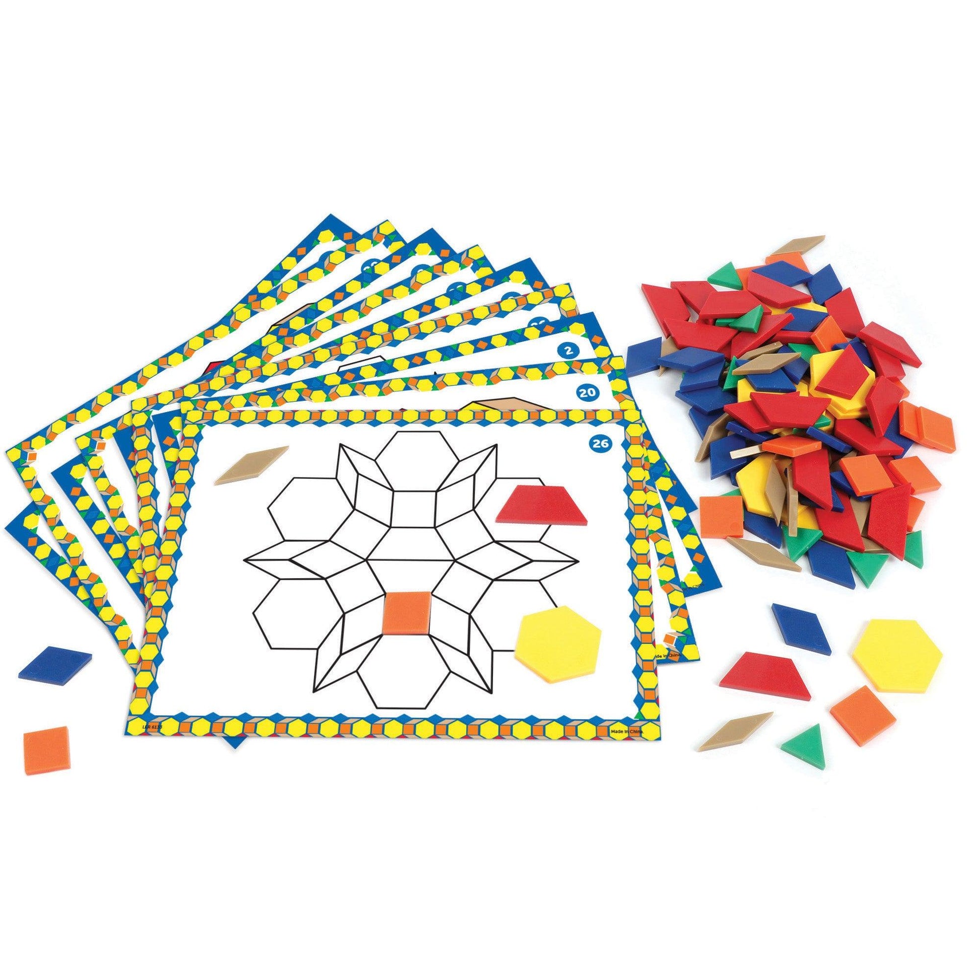 Pattern Block Design and Discover Set - Loomini