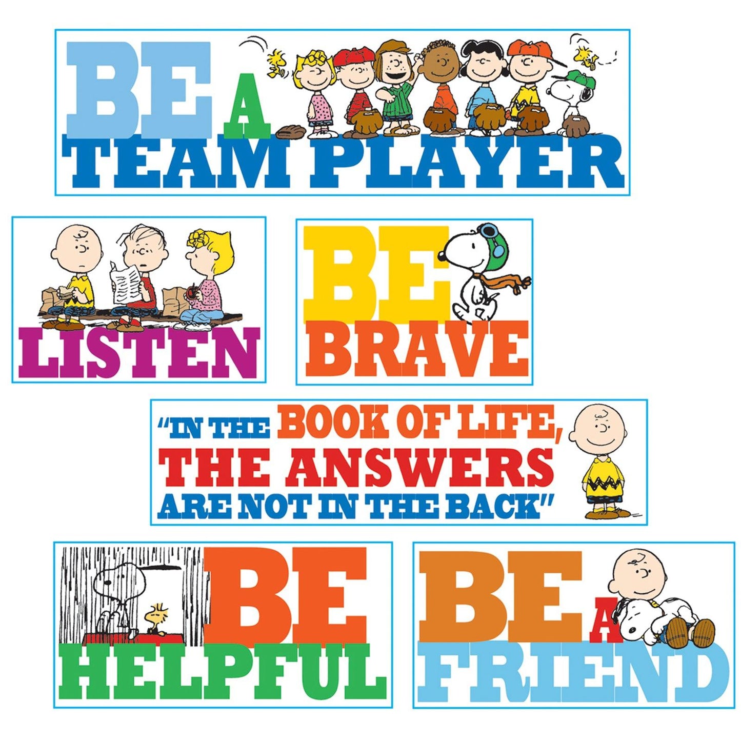 Peanuts® Be The Best You Can Be Bulletin Board Set - Loomini