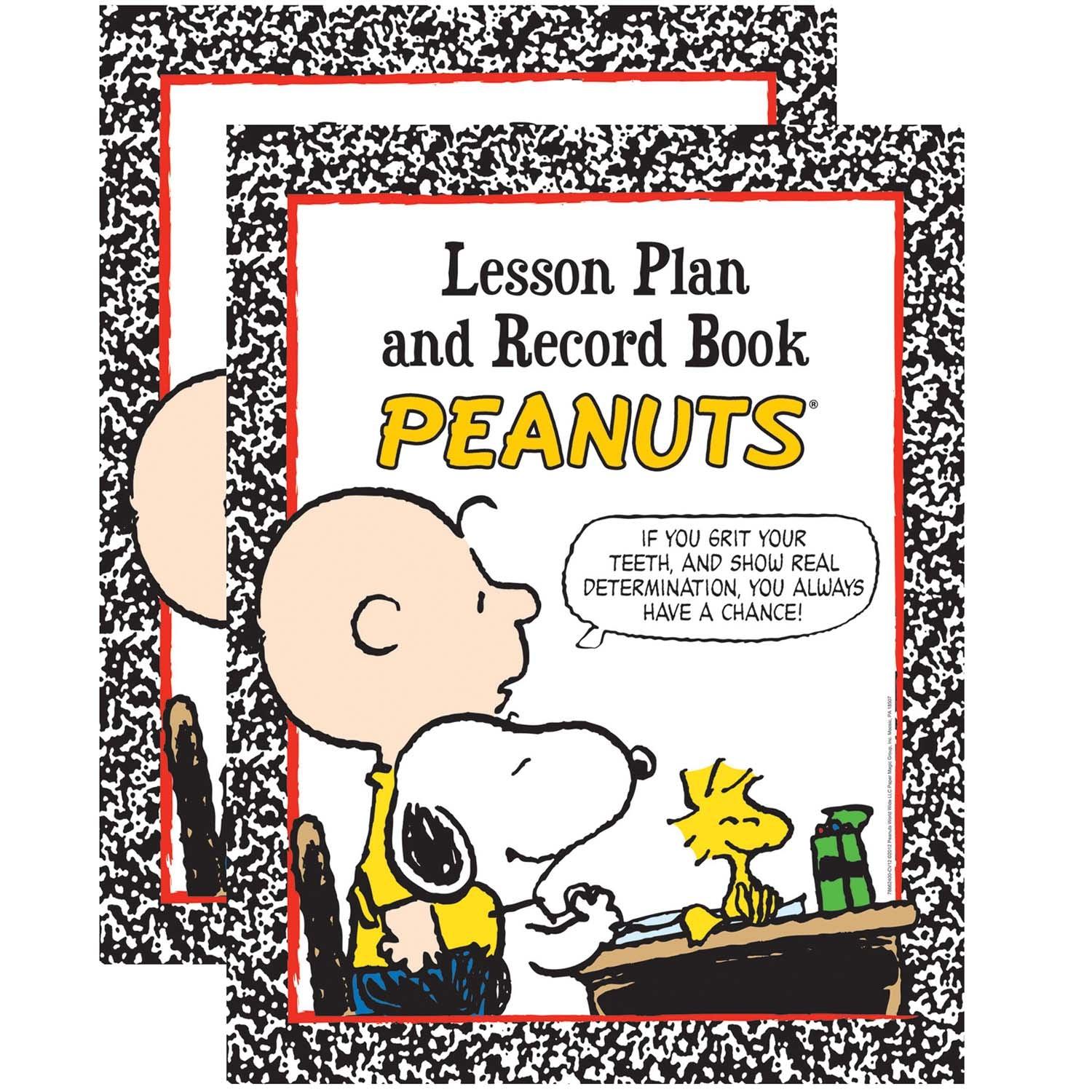 Peanuts® Lesson Plan & Record Book, Pack of 2 - Loomini