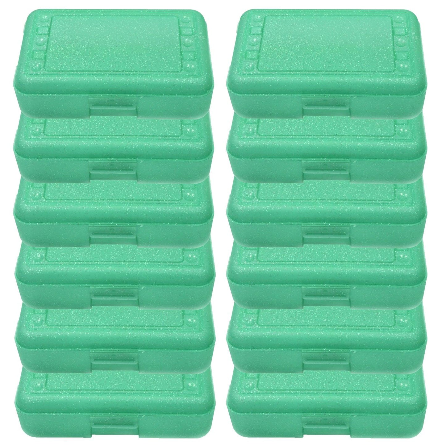 Pencil Box, Lime Sparkle, Pack of 12 - Loomini