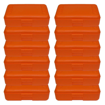 Pencil Box, Orange, Pack of 12 - Loomini