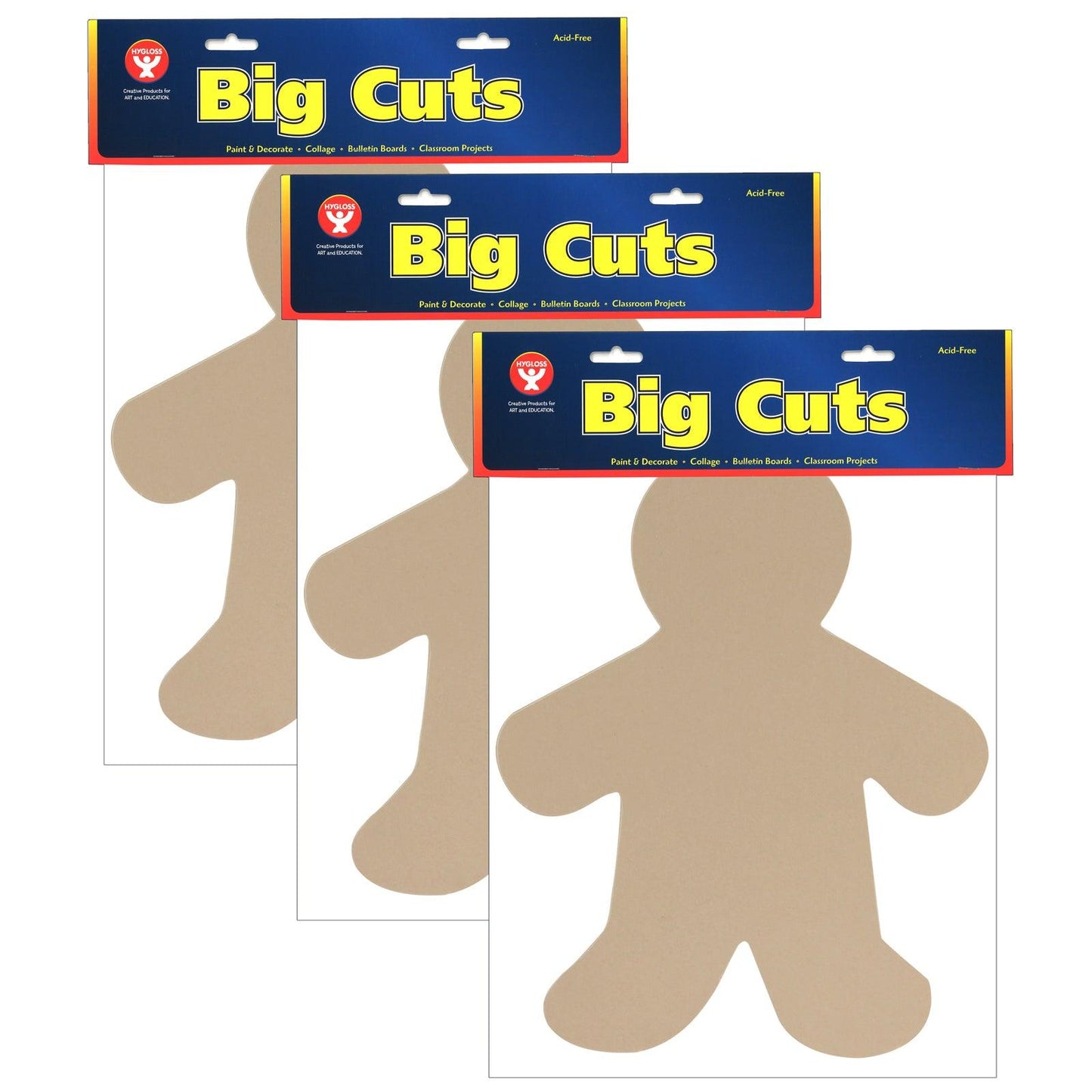 People Cut-Out, 16" Me Kid, 25 Per Pack, 3 Packs - Loomini