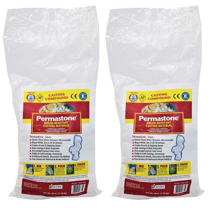 PermaStone™ Casting Compound, 48 oz., Pack of 2 - Loomini