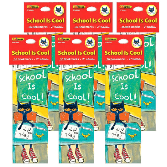 Pete the Cat Bookmarks, 36 Per Pack, 6 Packs - Loomini