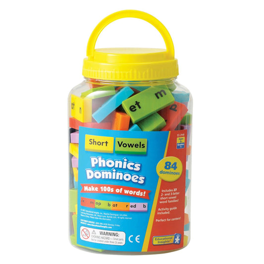 Phonics Dominoes: Short Vowels - Loomini