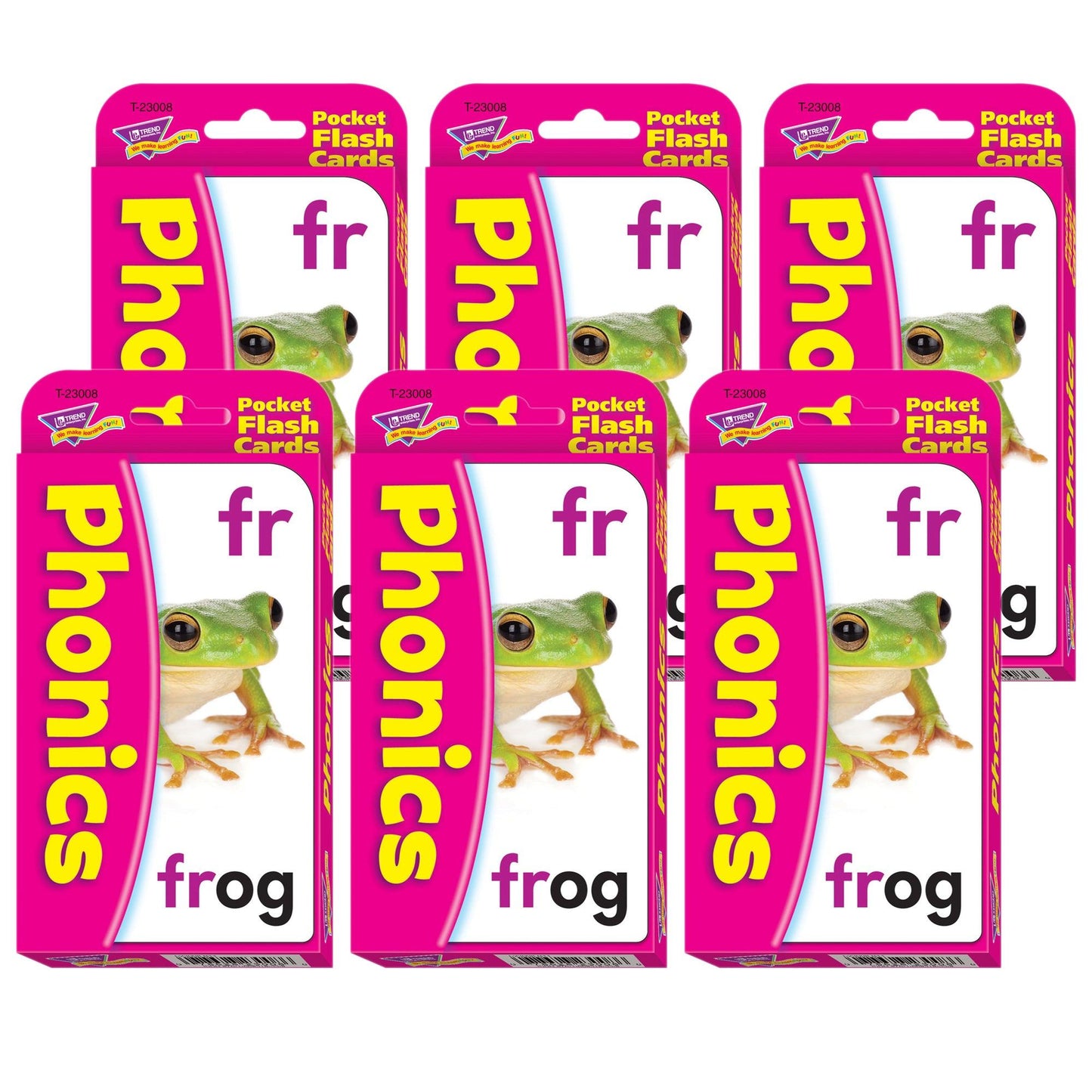 Phonics Pocket Flash Cards, 6 Packs - Loomini