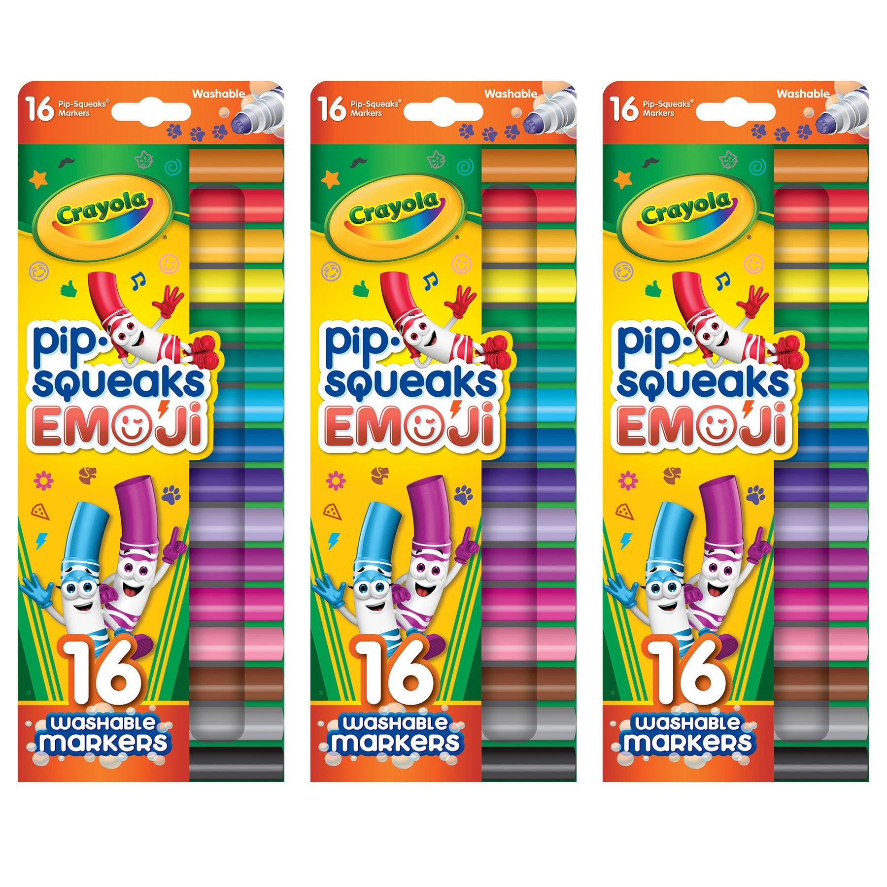 Pip Squeaks Stamper Markers, 16 Per Pack, 3 Packs - Loomini