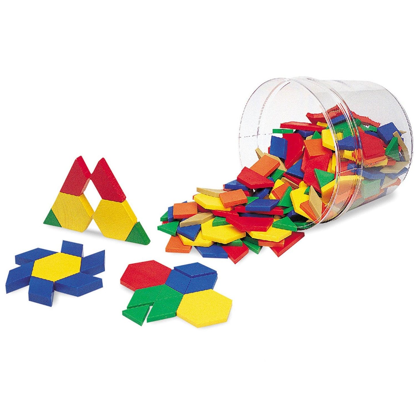 Plastic Pattern Blocks, .5 cm, Pack of 250 - Loomini