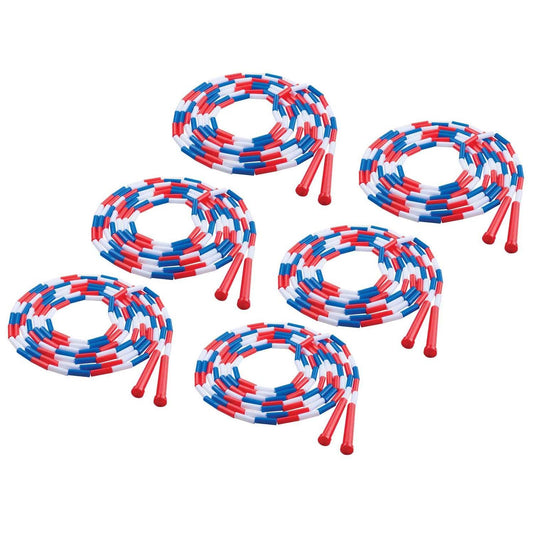 Plastic Segmented Jump Rope 16', Pack of 6 - Loomini