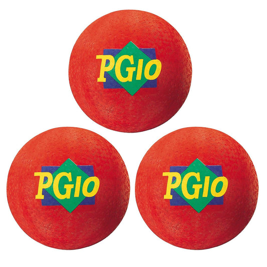 Playground Ball, 10-Inch, Red, Pack of 3 - Loomini