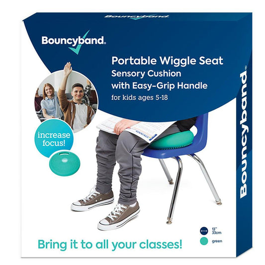 Portable Wiggle Seat Sensory Cushion, Green - Loomini