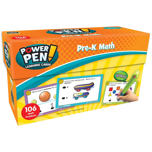 Power Pen® Learning Cards: Math, Grade PK - Loomini