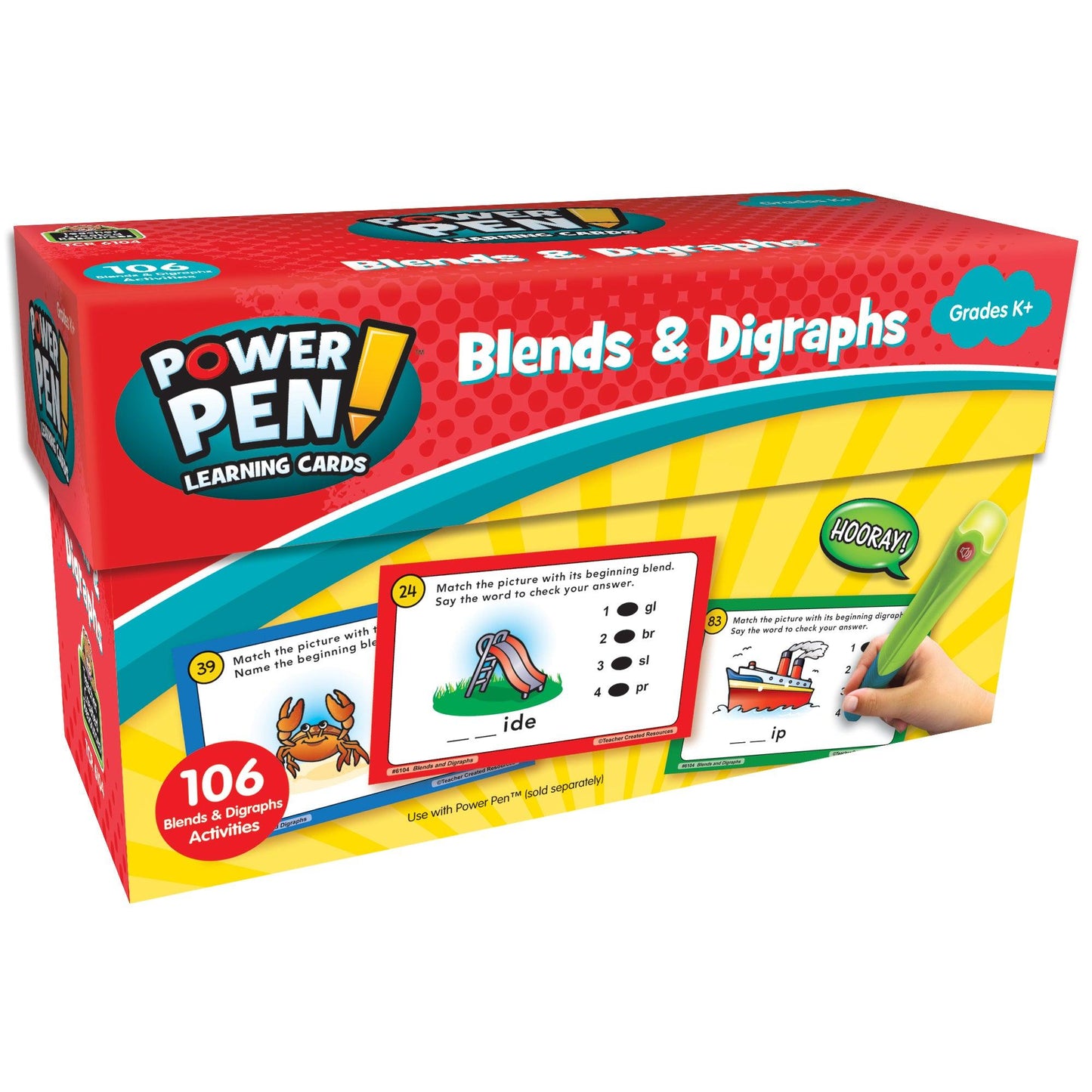 Power Pen™ Learning Cards: Blends & Digraphs - Loomini