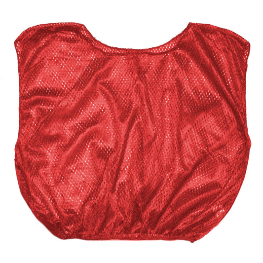 Practice Scrimmage Vest, Adult, Red, Pack of 12 - Loomini