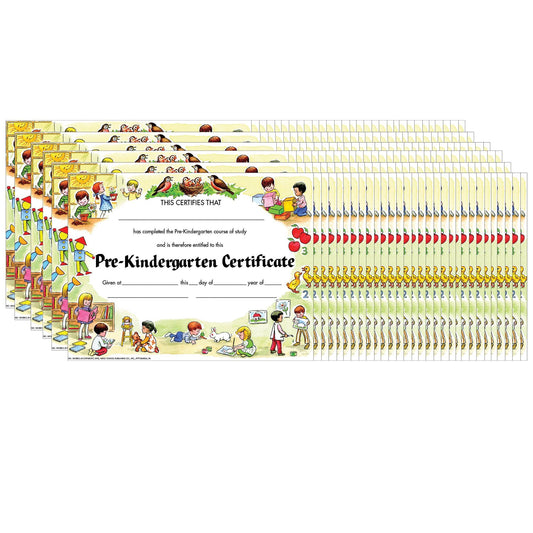 Pre-Kindergarten Certificate, 30 Per Pack, 6 Packs - Loomini