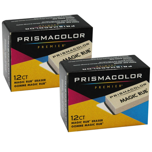 Premier® Magic Rub® Eraser, 12 Per Pack, 2 Packs - Loomini