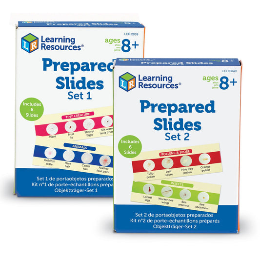 Prepared Slides Bundle: Set I & II, Pack of 12 - Loomini