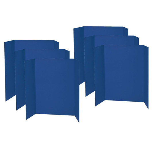 Presentation Board, Blue, Single Wall, 48" x 36", Pack of 6 - Loomini