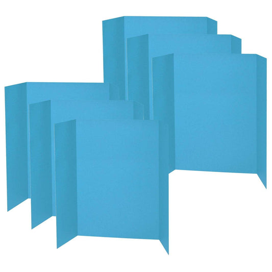 Presentation Board, Sky Blue, Single Wall, 48" x 36", Pack of 6 - Loomini