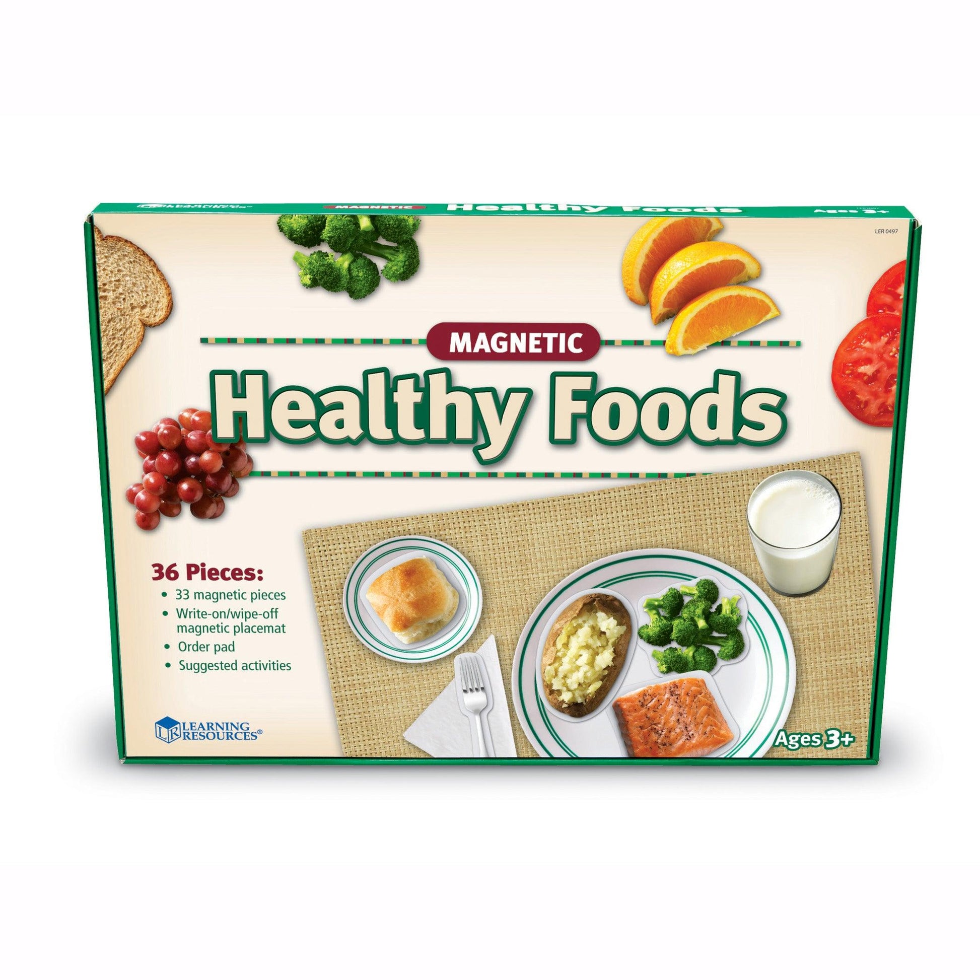 Pretend & Play® Magnetic Healthy Foods Set - Loomini