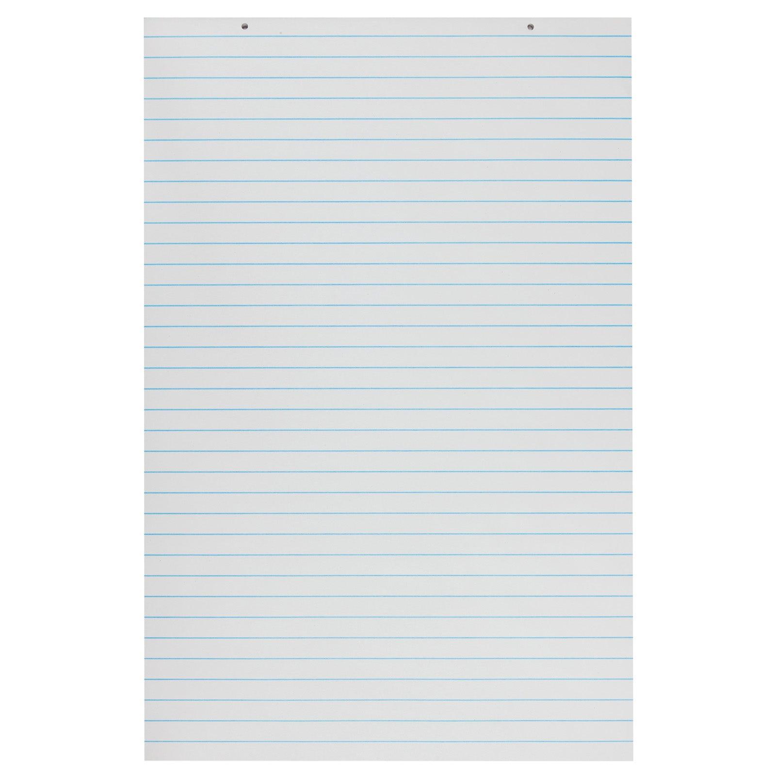 Primary Chart Pad, White, 1" Ruled Short Way, 24" x 36", 100 Sheets - Loomini