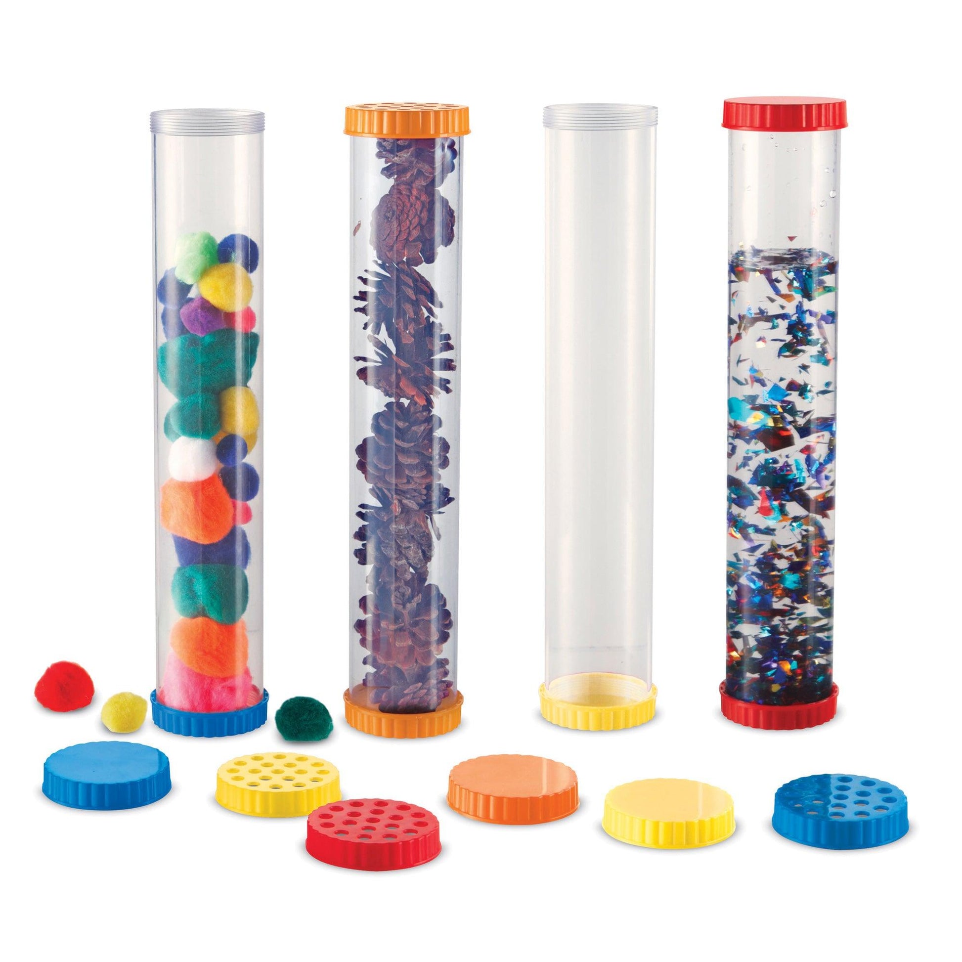 Primary Science Sensory Tubes, Set of 4 - Loomini