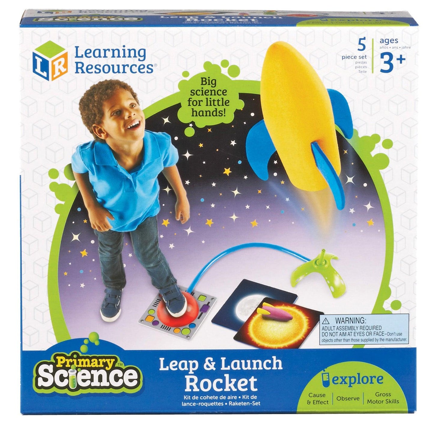 Primary Science™ Leap & Launch Rocket: Adjustable Navigation Space Adventure Set | For 3 to 6 years - Loomini