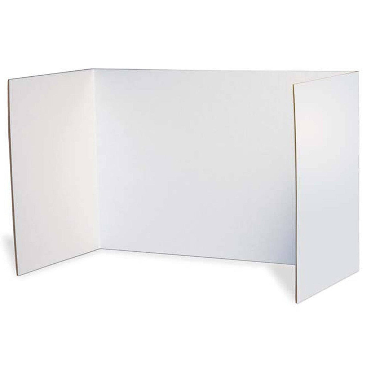 Privacy Boards, White, 48" x 16", 4 Boards - Loomini
