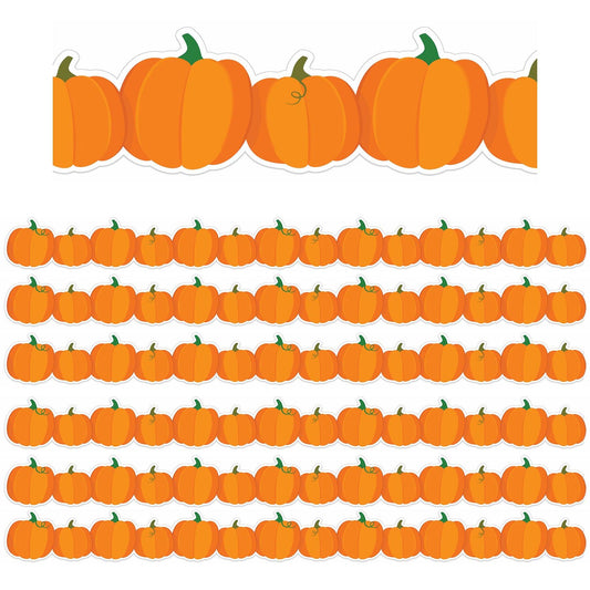 Pumpkins Extra Wide Deco Trim®, 37 Feet Per Pack, 6 Packs - Loomini
