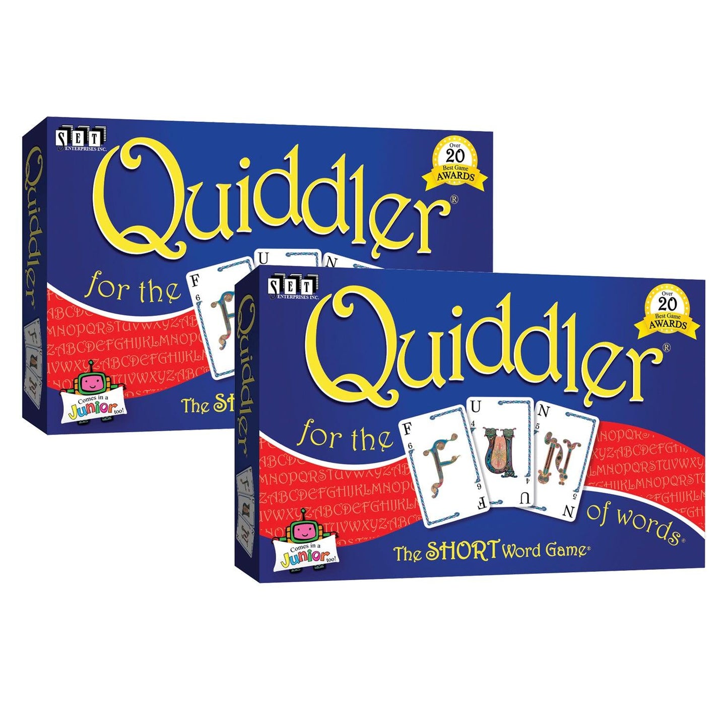 Quiddler® Word Game, Pack of 2 - Loomini