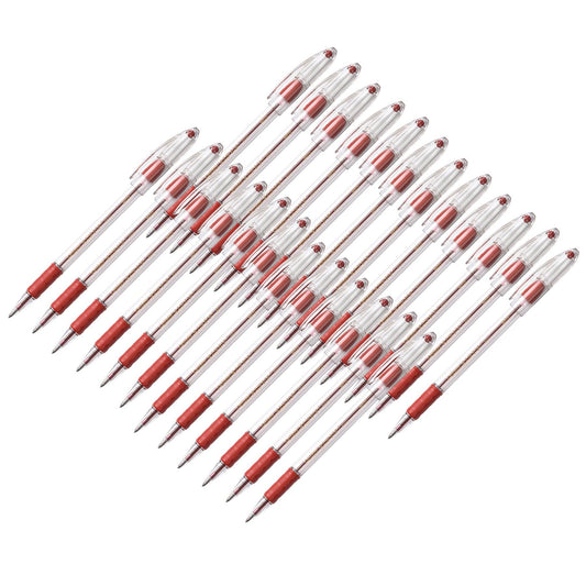 R.S.V.P.® Ballpoint Pen, Medium Point, Red, Pack of 24 - Loomini