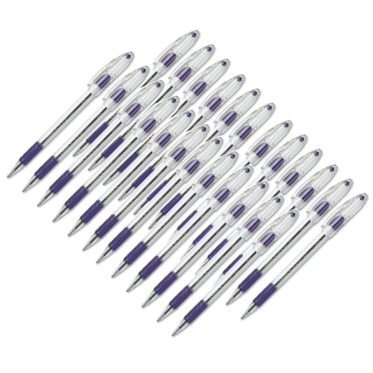 R.S.V.P.® Ballpoint Pen, Medium Point, Violet, Pack of 24 - Loomini