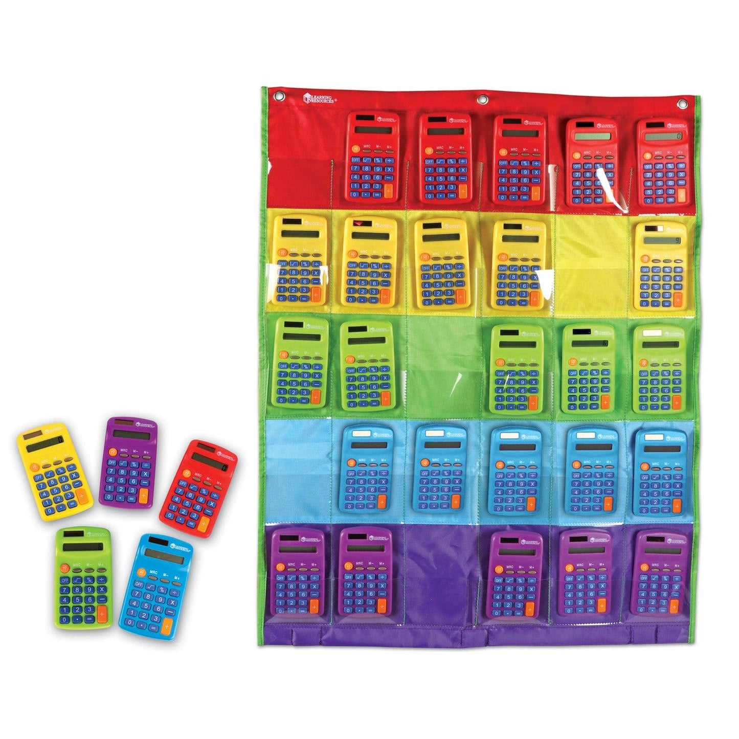 Rainbow Calculators & Storage Chart - Loomini