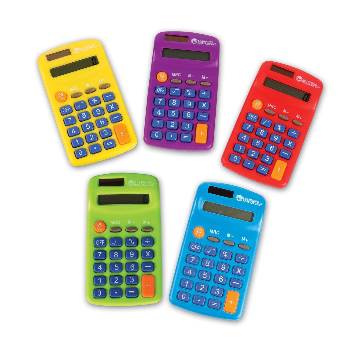 Rainbow Calculators, Set of 10 - Loomini