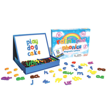 Rainbow Phonics Magnetic Letters, 85 Pieces - Loomini