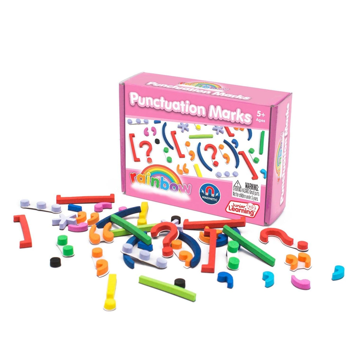 Rainbow Punctuation Marks, 40 Pieces - Loomini