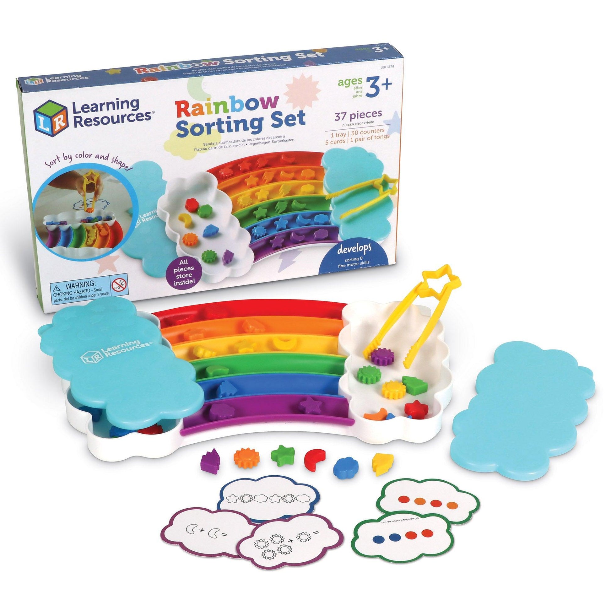 Rainbow Sorting Trays - Loomini