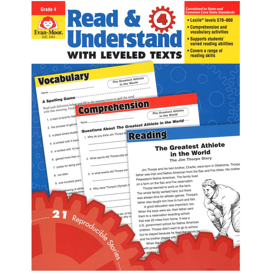 Read and Understand with Leveled Text Book, Grade 4 - Loomini